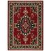 Style Haven Leander Center Medallion Fringed Wool Blend Area Rug