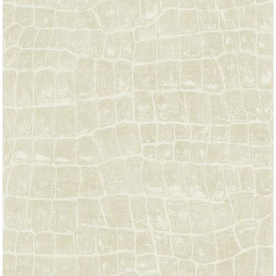 Seabrook Designs Curacao Faux Crocodile Unpasted Wallpaper