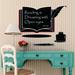 Walplus Book Blackboard Chalkboard Wall Sticker Decal Nursery Art