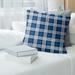 Los Angeles Flash Football Luxury Plaid Accent Pillow-Poly Twill