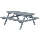 Pine 8' Picnic Table with Attached Benches