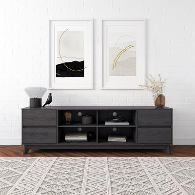 Hollywood Modern TV Stand with Drawers for TV's up to 85"