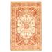 ECARPETGALLERY Hand-knotted Finest Agra Jaipur Brown Wool Rug - 5'5 x 8'7