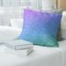 Ombre RPG Pattern with Blue Throw Pillow