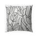 TULIP FIELD BW Indoor-Outdoor Pillow By Becky Bailey