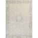 Muted Distressed Kerman Persian Wool Area Rug Hand-knotted Carpet - 9'8" x 12'5"