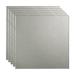 Fasade Border Fill Decorative Vinyl 2ft x 2ft Lay In Ceiling Tile in Argent Silver (5 Pack)