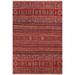 Tribal Khurgeen Marian Red Blue Wool Rug - 8'0 x 9'11 - 8'0'' x 9'11''