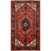 Geometric Hamedan Persian Traditional Area Rug Handmade Wool Carpet - 3'3" x 5'1"