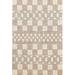 Geometric Checkered Moroccan Oriental Area Rug Handmade Wool Carpet - 4'6" x 6'8"