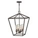 Alford Place 4-Light Medium Hanging Oil Rubbed Bronze Outdoor Chandelier