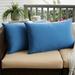 Sorra Home Sloane Light Blue Indoor/ Outdoor Knife Edge Pillow Set