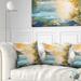 Designart 'Sunset on the Lake' Landscape Printed Throw Pillow