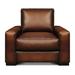 Urban Cowboy Deluxe Top Grain Artisan Leather Modern Armchair