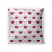 MOD SQUAD RED GREY Accent Pillow By Kavka Designs