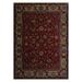 Tabriz 200 KPSI Hand Knotted Red,Ivory Wool Persian Oriental Area Rug (9x12) - 08' 04'' x 11' 03''