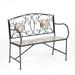 Kensington Mosaic Grey 2-Seater Bench