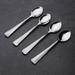 Inox Ridge Design 4-piece Nascent Steel Coffee/Dessert Spoon Set