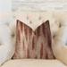 Plutus Stormy Pine Orange and Beige Luxury Decorative Throw Pillow