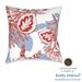 Laural Home kathy ireland® Small Business Network Member Palm Scarlett Decorative Throw Pillow - 18x18