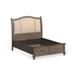 Minka IV Rustic Grey Solid Wood Nailhead 2-Drawer Platform Bed by Furniture of America