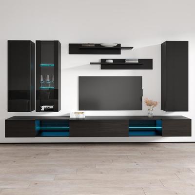 Fly EF4 33TV Wall Mounted Floating Modern Entertainment Center