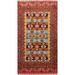 Geometric Turkoman Persian Area Rug Wool Handmade Foyer Carpet - 3'9" x 5'8"