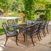 Abigal Outdoor Copper Cast Cast Aluminum Rustic Dining Set by Christopher Knight Home