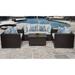 Belle 5 Piece Outdoor Wicker Patio Furniture Set 05b