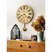 Howard Miller J. H. Gould & Co. Antique, Vintage, Old World, & Industrial Style Distressed Wall Clock with Pendulum