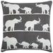 Elephants Cotton Decorative Throw Pillow
