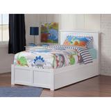 Nantucket Platform Bed with Footboard and Storage Drawers