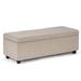 WYNDENHALL Cambridge 48 inch Wide Contemporary Rectangle Storage Ottoman