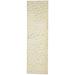 One of a Kind Hand-Tufted Modern & Contemporary 10' Runner Geometric Wool Beige Rug - 2'4"x8'9"