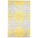 One of a Kind Hand-Knotted Modern & Contemporary 5' x 8' Novelty Silk Gold Rug - 4'7"x7'7"