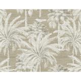 Dream Of Palm Trees Brown Texture Wallpaper - 27in x 324in x 0.025in