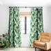 1-piece Blackout Emerald Triangulum Made-to-Order Curtain Panel