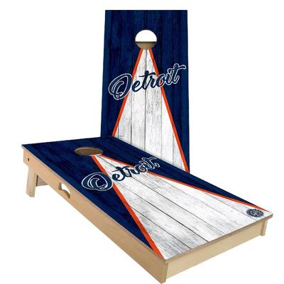 Detroit Triangle Baseball Outdoor Cornhole Board Set