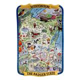 Certified International Wisconsin Souvenir Rectangular Platter