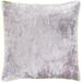 Artistic Weavers Selena Yellow & Grey Crushed Velvet Throw Pillow Cover (20" x 20")