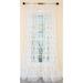 Manor Luxe Krystal Clear Geometric Embroidered Sheer Single Curtain Panel