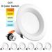 Luxrite 4" LED Recessed Can Lights, Color Selectable 2700K | 3000K | 3500K | 4000K | 5000K, Dimmable, 750 Lumens, 6-Pack