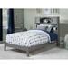 Newport Twin Platform Bed with Open Foot in Grey