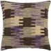 Trinity Purple/Gray Hand-Woven Kilim Throw Pillow - 1'6 x 1'6