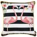 Carson Carrington Tropical Flamingo Love 18-inch Throw Pillow Cover