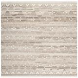 SAFAVIEH Handmade Natural Kilim Domiziana Wool Rug with Fringe