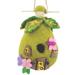 Handmade Wild Woolies Felt Birdhouse - Fairy House (Nepal)