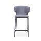 Cesar Counter Stool, 26 seat height, with Powder coated base black and fabric upholstered.