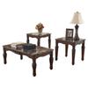 Signature Designs by Ashley North Shore Dark Brown 3-piece Occasional Table Set