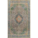 Distressed Persian Tabriz Traditional Wool Area Rug Hand-knotted - 9'8" x 12'4"